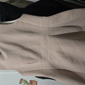 Elegant Beige Sleeveless Dress